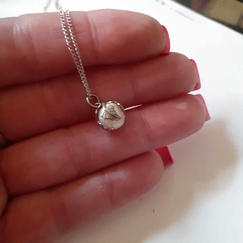 Sterling silver & freshwater baroqutte